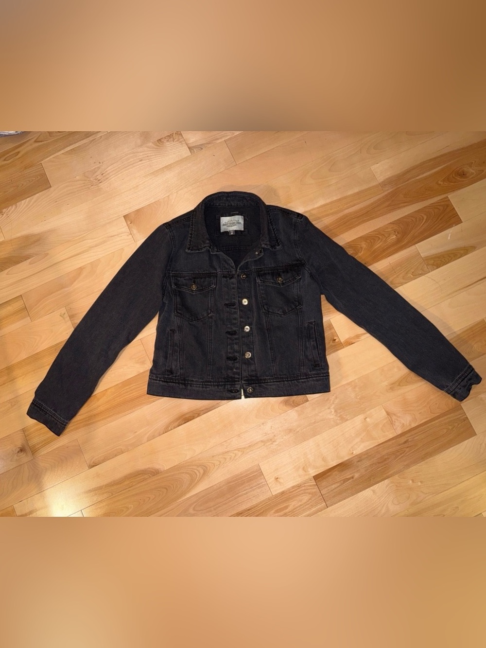 Black Denim Jacket - Classic Style M NWOT